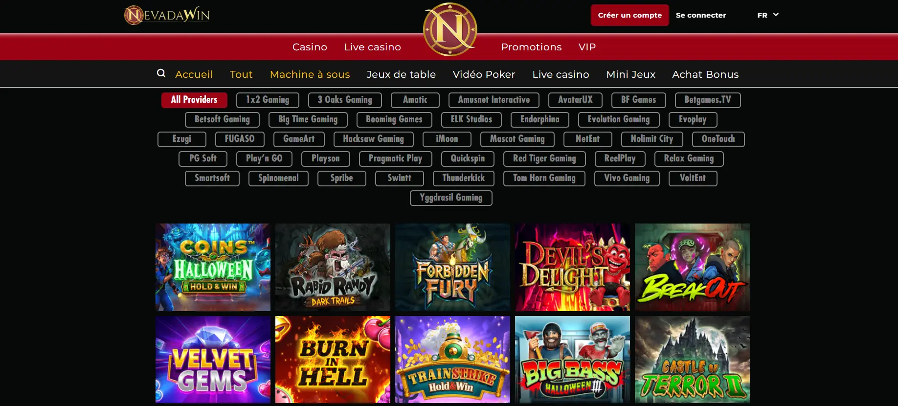 Jeux disponibles sur les plateformes internationales